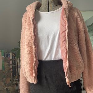 Pink Primark Faux Fur Jacket
